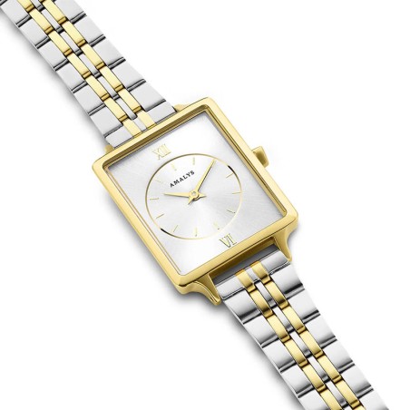 Montre femme amalys penny acier bicolore – analogiques