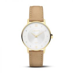 Montre femme amalys rosalie curi marron - analogiques - edora - 0