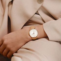 Montre femme amalys rosalie curi marron - analogiques - edora - 3