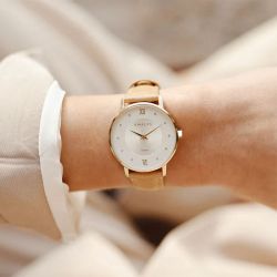 Montre femme amalys rosalie curi marron - analogiques - edora - 1