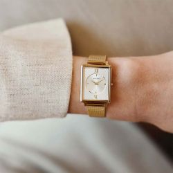 Montre femme amalys selena acier doré - analogiques - edora - 3