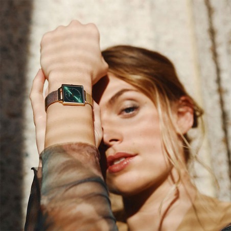 Montre femme amalys suzette acier doré – analogiques