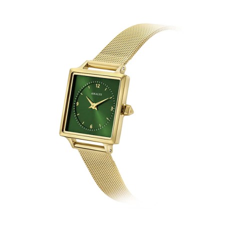 Montre femme amalys suzette acier doré – analogiques