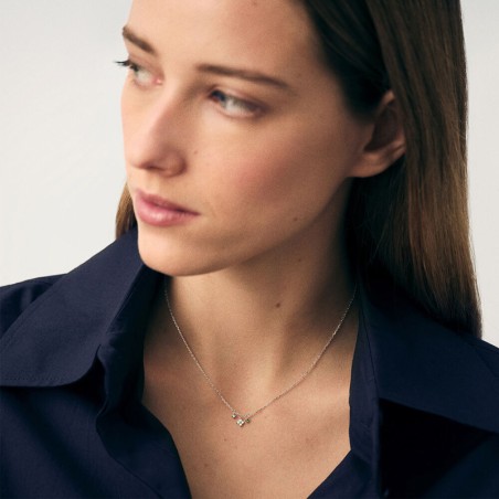 Collier femme ras  du cou agatha beloved argenté 02620945-136-tu – colliers femme