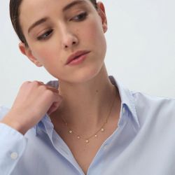 Collier femme ras du cou agatha beloved argenté 02690127-137-tu - colliers-femme - edora - 1