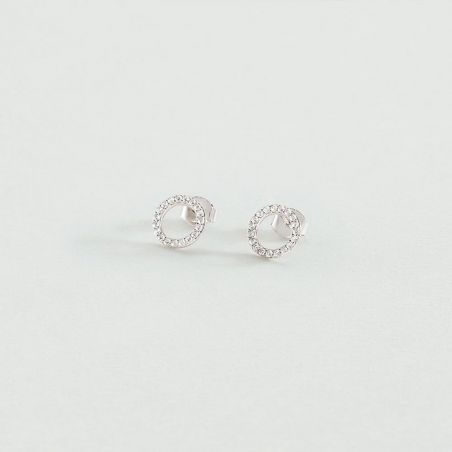 Boucles d'oreilles argent 925 : créoles & puces en argent - boucles-d-oreilles-femme - edora - 1