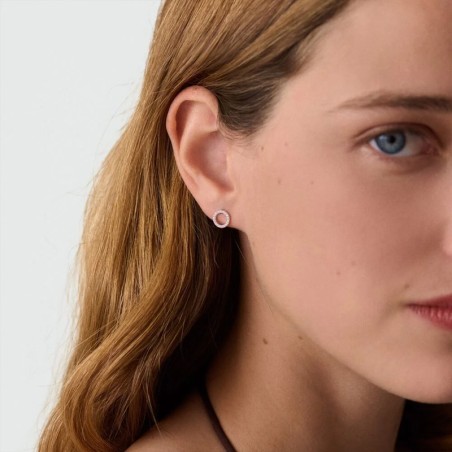 Boucles d'oreilles femme puces argatha rondou argenté 02321297-136-tu – boucles d'oreilles femme