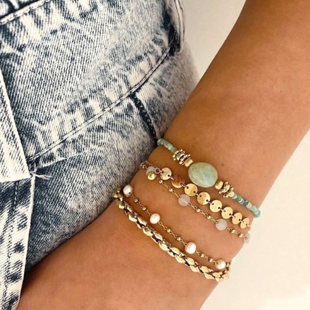 Bracelet femme zag bijoux zoé doré sbs10579-01nud – bracelets femme