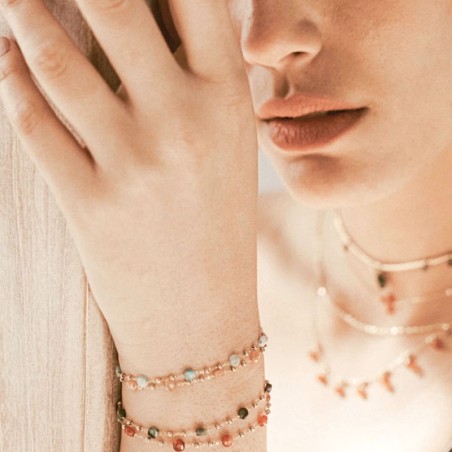 Bracelet femme zag bijoux zoé doré sbs10579-01nud – bracelets femme