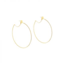 Boucles d'oreilles femme créoles zag bijoux papaya doré sec21347-01uni50 - creoles - edora - 0