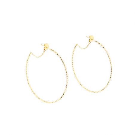 Boucles d’oreilles acier inoxydable: puces & créoles en acier (2) - creoles - edora - 1