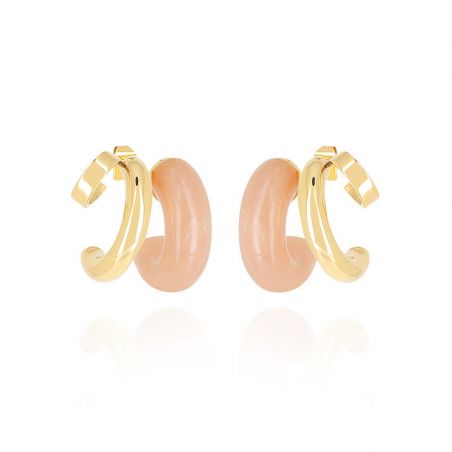 Boucles d’oreilles acier inoxydable: puces & créoles en acier (2) - creoles - edora - 1