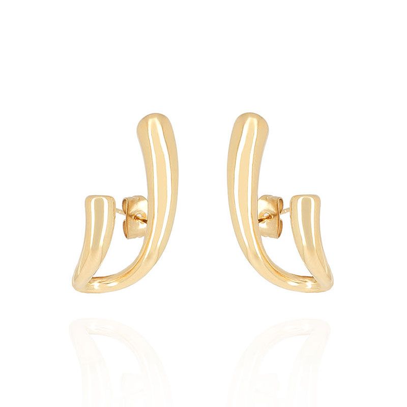 Boucles d'oreilles femme créoles zag bijoux ander doré sec25296-01uni - creoles - edora