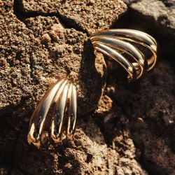 Boucles d'oreilles femme créoles zag bijoux telma doré sec25298-01uni - creoles - edora - 2