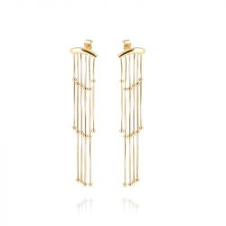Boucles d'oreilles femme pendantes zag bijoux alceo doré sel25415-01uni - pendantes - edora - 0