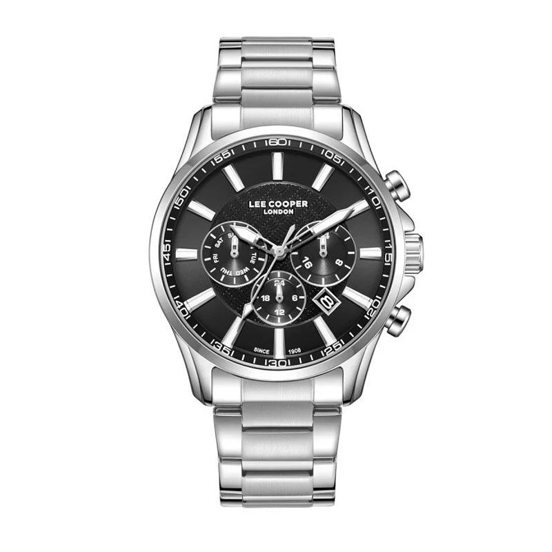 Montre homme chronographe lee cooper acier lc08149.350 - chronographes - edora