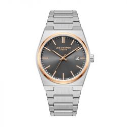 Montre homme  lee cooper stanley  acier lc08196.560 - analogiques - edora - 0
