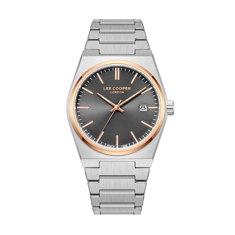 Montre homme  lee cooper stanley  acier lc08196.560 - analogiques - edora