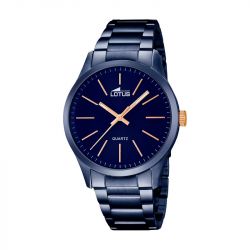 Montre homme lotus minimalist acier bleu 18163/2 - analogiques - edora - 0