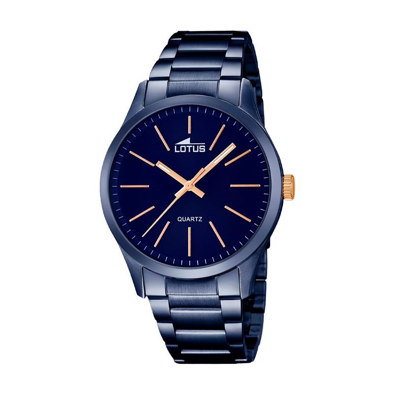 Montre homme lotus minimalist acier bleu 18163/2 - analogiques - edora