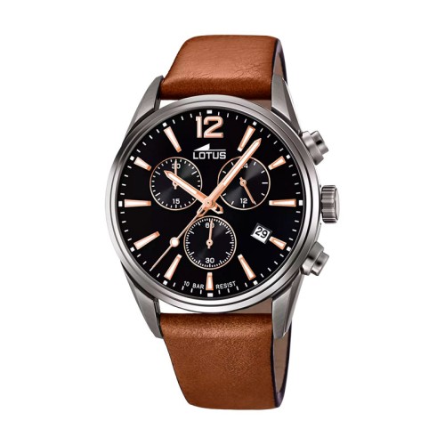 Montre Homme Chronographe LOTUSCuir Marron 18683/2