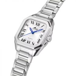 Montre femme lotus square acier 18967/1 - analogiques - edora - 2