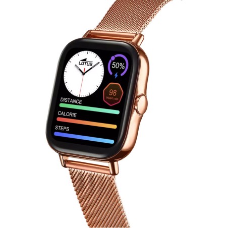 Montre mixte connectée lotus smartwatch acier doré rose 50045/1 – connectées