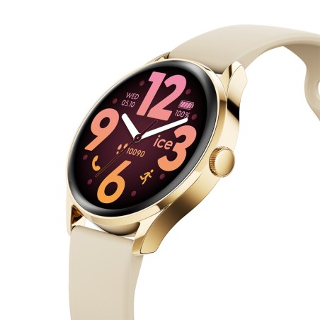 Montre mixte ice smart 3.0 ronde 1.20 gold beige 025115 – connectées