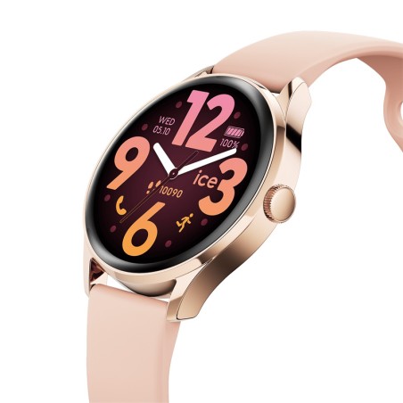 Montre femme ice smart 3.0. connectée silicone rose 025103 – analogiques