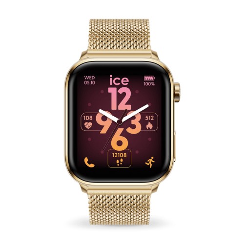 Montre Mixte ICE smart 3.0 rectangulaire 1.78Gold Milanese 024656