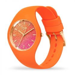 Montre femme ice glitter multicolore et silicone rouge 022574 - analogiques - edora - 1