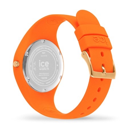 Montre femme ice glitter multicolore et silicone rouge 022574 – analogiques