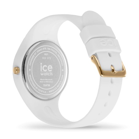 Montre femme ice glitter rose et silicone blanc 022572 – analogiques