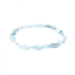 Bracelet pierres roulées edora collection terra nata eana aigue marine namibie edo3701459012558 - bracelets-elastique - edora - 2