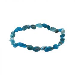 Bracelet pierres roulées edora collection terra nata numaï apatite bleue edo3701459012596 - bracelets-elastique - edora - 2