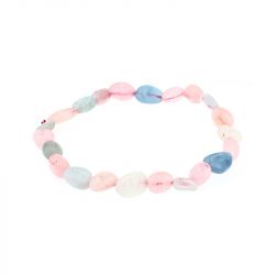 Bracelet pierres roulées edora collection terra nata loka béryls edo3701459012626 - bracelets-elastique - edora - 1