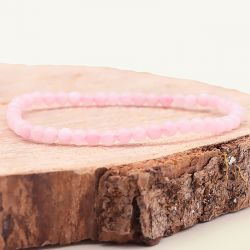 Bracelet boules edora collection terra nata aïma quartz rose brésil edo3701459014750 - bracelets-elastique - edora - 0