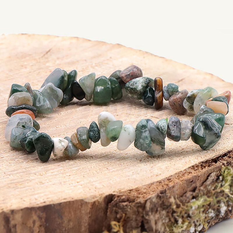 Bracelet baroque edora collection terra nata bhūna agate indienne edo3701459018413 - bracelets-elastique - edora