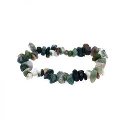 Bracelet baroque edora collection terra nata bhūna agate indienne edo3701459018413 - bracelets-elastique - edora - 2
