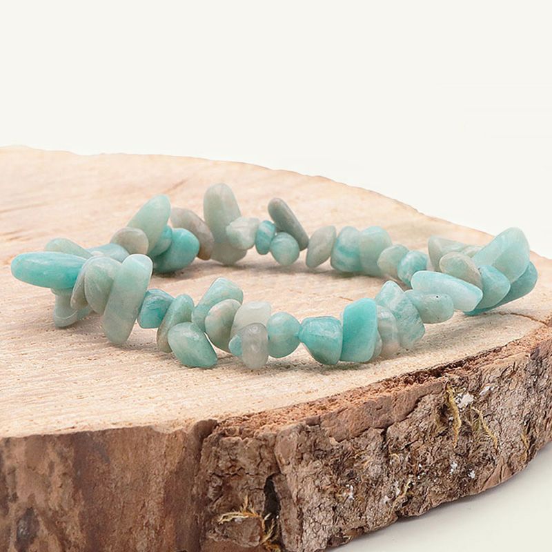 Bracelet baroque edora collection terra nata omaï amazonite pérou edo3701459018468 - bracelets-elastique - edora