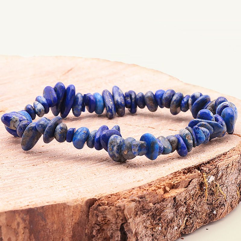 Bracelet baroque edora collection terra nata nara lapis lazuli edo3701459019052 - bracelets-elastique - edora