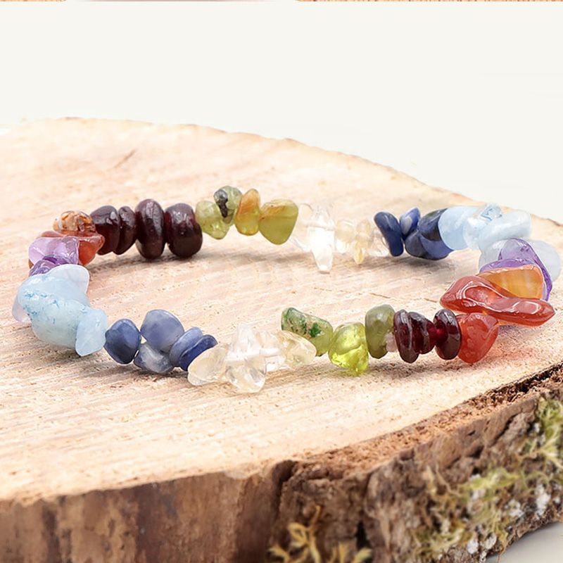 Bracelet baroque edora collection terra nata volna 7 chakras edo3701459044405 - bracelets-elastique - edora