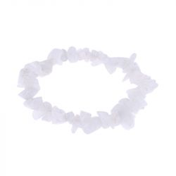 Bracelet baroque edora collection terra nata lira agate blanche edo3701459066889 - bracelets-elastique - edora - 2