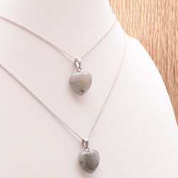 Pendentif femme cœur edora collection terra nata yora labradorite edo3701459080984 - pendentifs - edora - 1