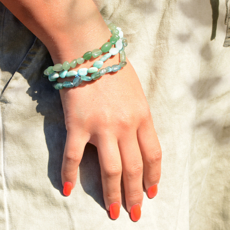 Bracelets élastiques : bracelet perle homme, bracelet perlé - bracelets-elastique - edora - 2