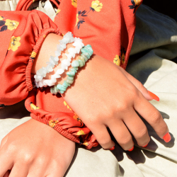 Bracelet baroque edora collection terra nata naïa aigue marine namibie edo3701459072392 - bracelets-elastique - edora - 1