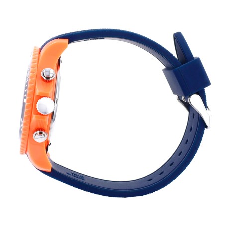 Montre chronographe homme l ice watch chrono orange blue silicone bleu – chronographes
