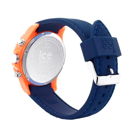 Montre chronographe homme l ice watch chrono orange blue silicone bleu – chronographes