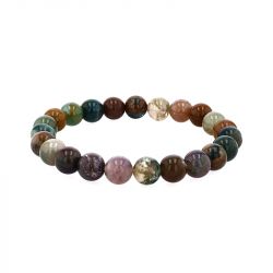 Bracelet boule terra nata mahara agathe indienne edo3701459010417 - bracelets-elastique - edora - 1