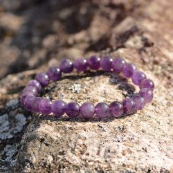 Bracelet boule  terra nata aurea améthyste brésil edo3701459010585 - bracelets-elastique - edora - 0